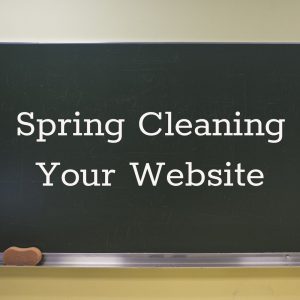 spring cleaning your website