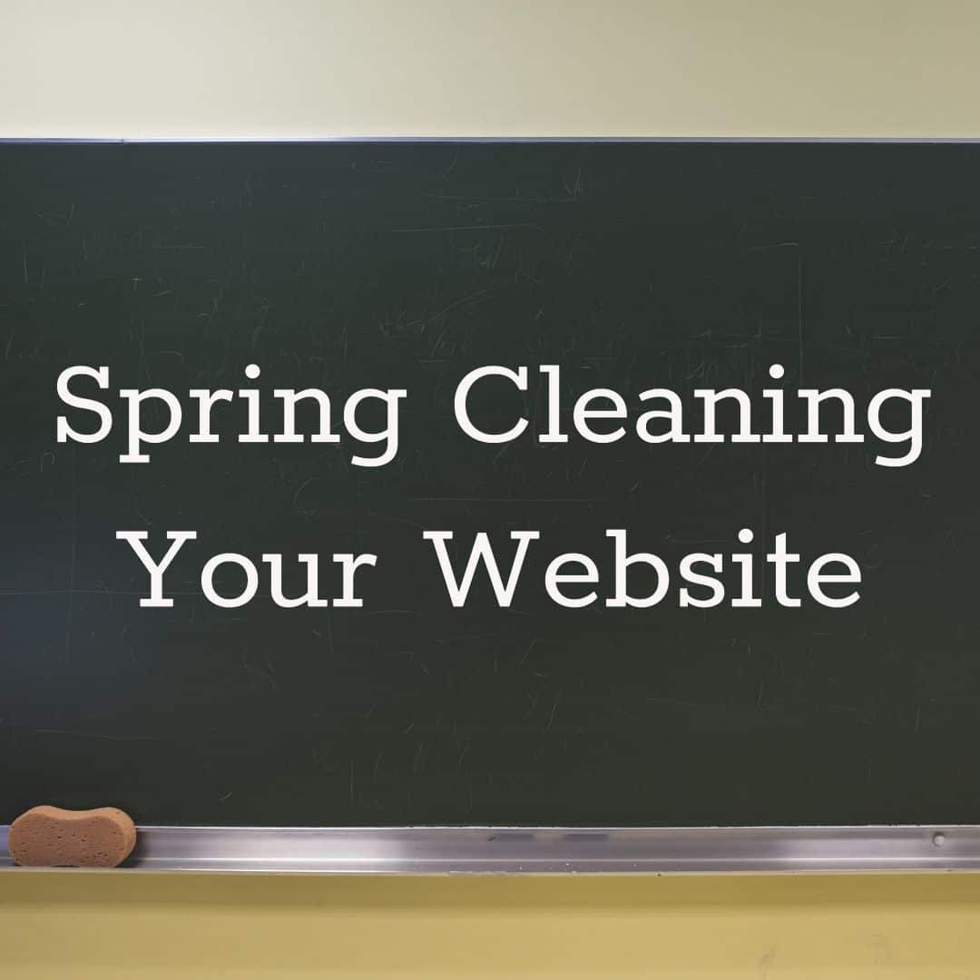 spring cleaning your website